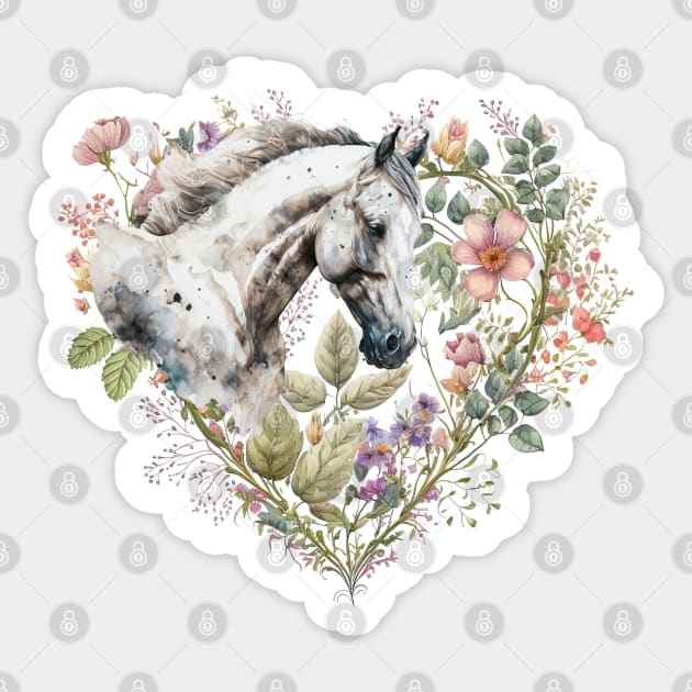 Horse Heart Sticker by Biophilia